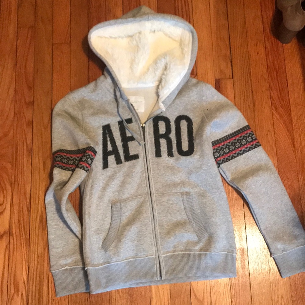 Youth Aeropostale fuzzy jacket